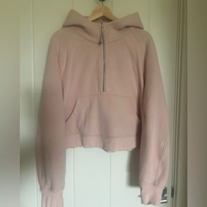 Lululemon Scuba Oversized Half Zip. Pale pink. Size XL/XXL